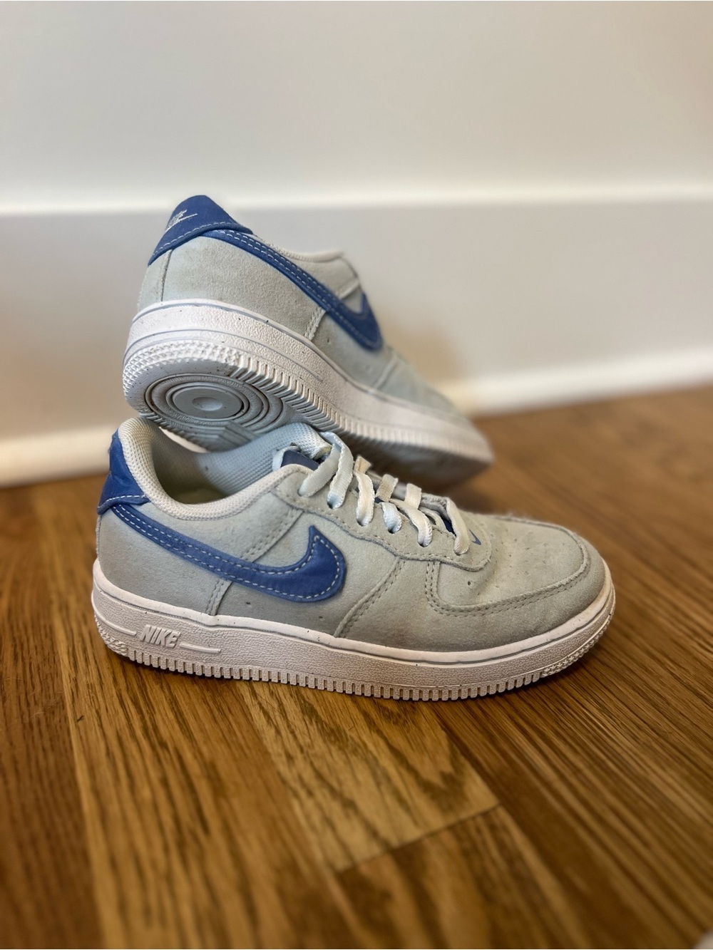 Kids Nike Air Force 1 - Blue Suede
